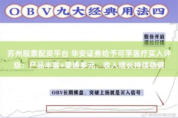 苏州股票配资平台 华安证券给予可孚医疗买入评级：产品丰富+渠道多元，收入增长持续稳健