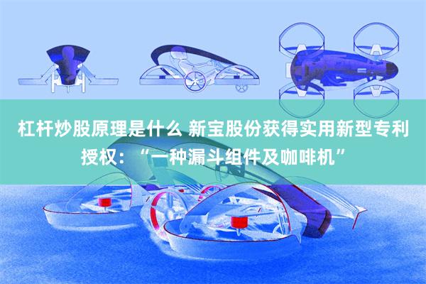 杠杆炒股原理是什么 新宝股份获得实用新型专利授权：“一种漏斗组件及咖啡机”